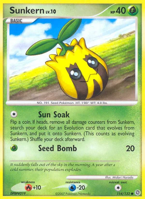 Sunkern #114 – Secret Wonders card