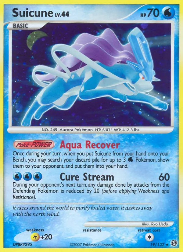 Suicune #19 – Secret Wonders card
