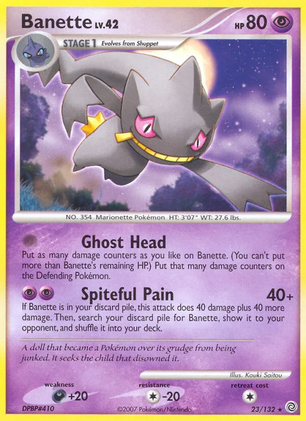 Banette #23 – Secret Wonders card