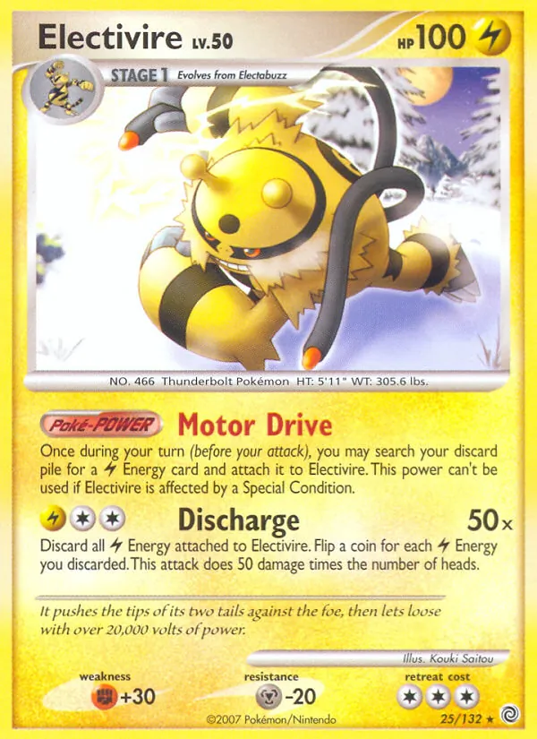Electivire #25 – Secret Wonders card