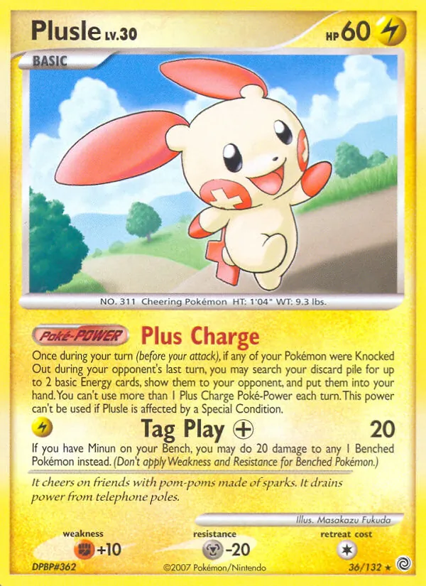 Plusle #36 – Secret Wonders card