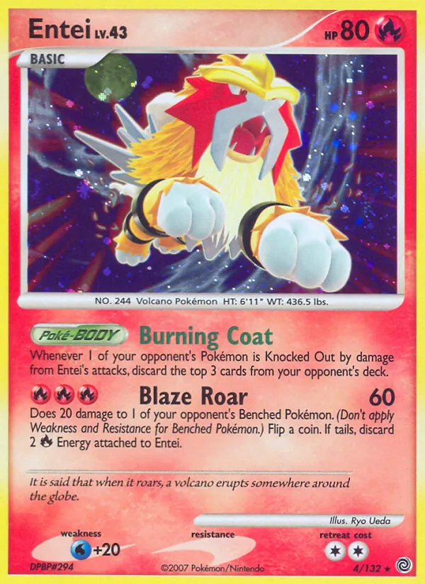 Entei #4 – Secret Wonders card