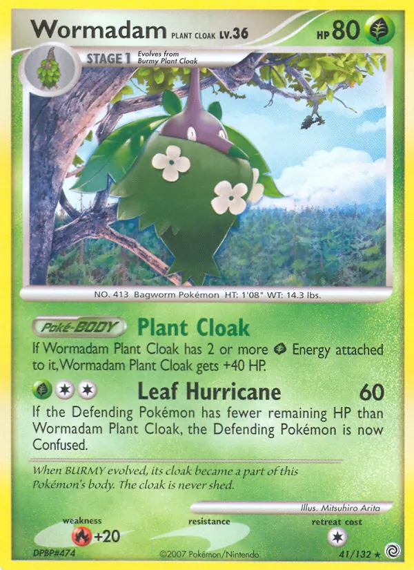 Wormadam Plant Cloak #41 – Secret Wonders card
