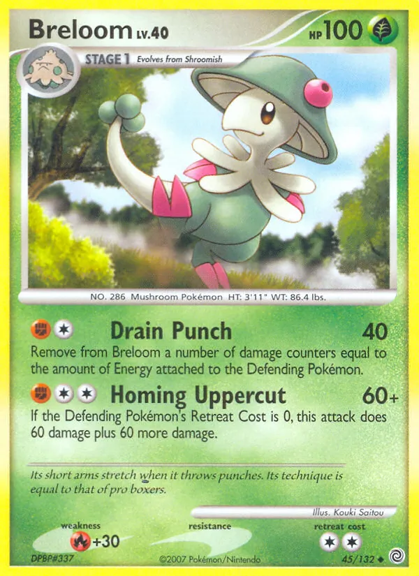 Breloom #45 – Secret Wonders card