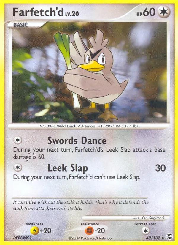 Farfetch'd #49 – Secret Wonders card