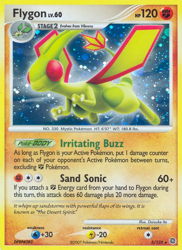 Flygon #5 – Secret Wonders card