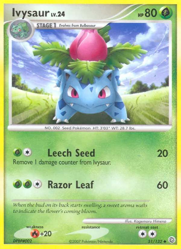 Ivysaur #51 – Secret Wonders card