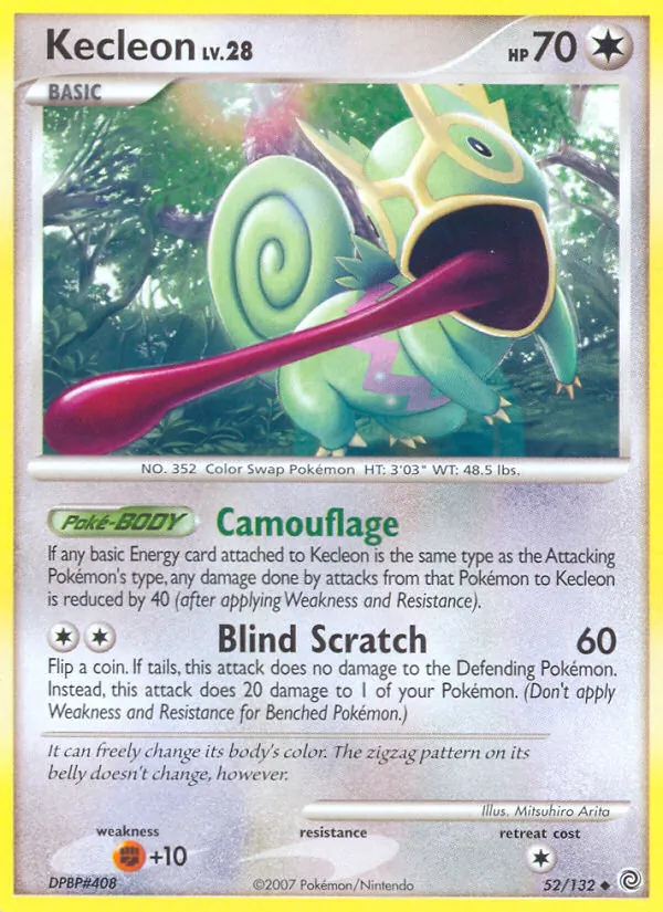 Kecleon #52 – Secret Wonders card