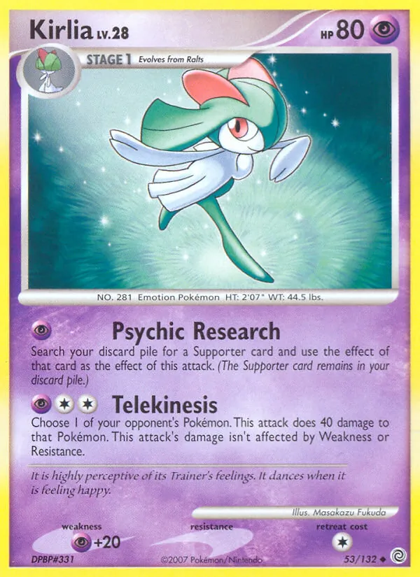 Kirlia #53 – Secret Wonders card