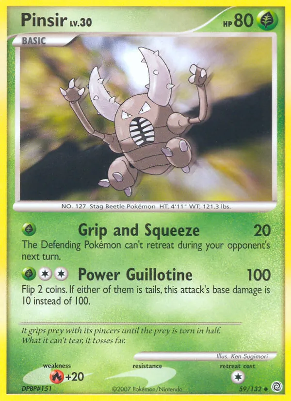 Pinsir #59 – Secret Wonders card
