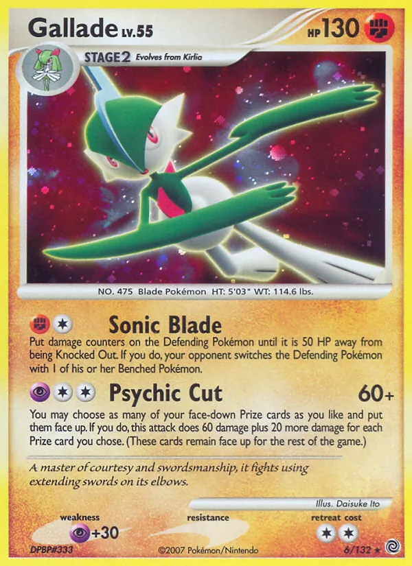 Gallade #6 – Secret Wonders card