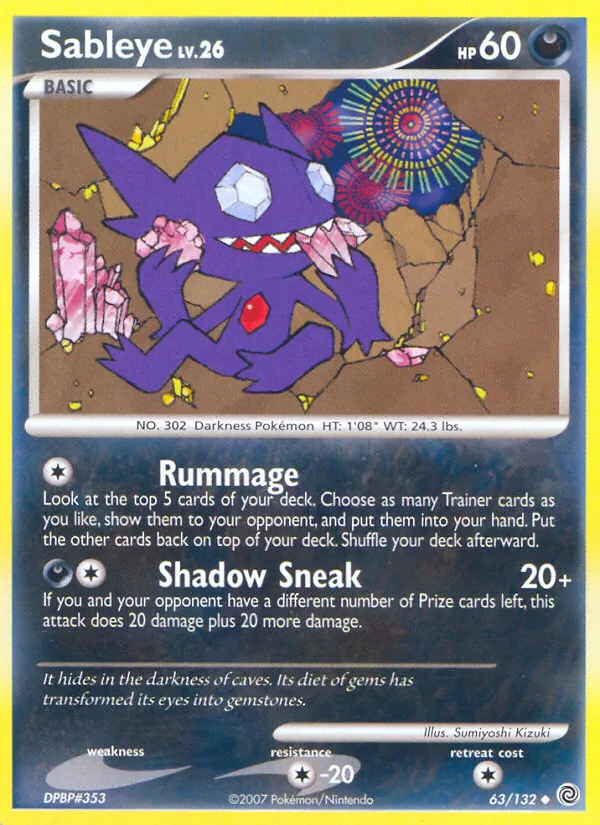 Sableye #63 – Secret Wonders card