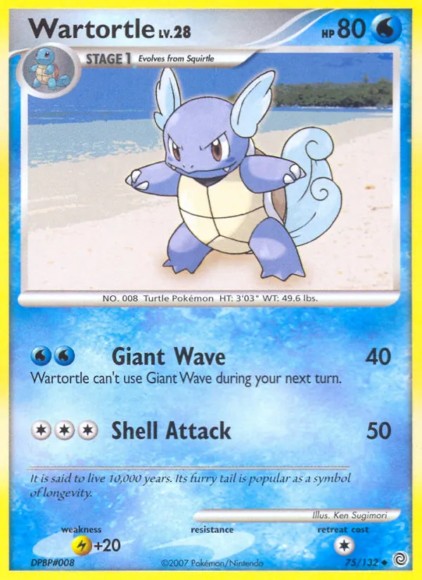 Wartortle #75 – Secret Wonders card