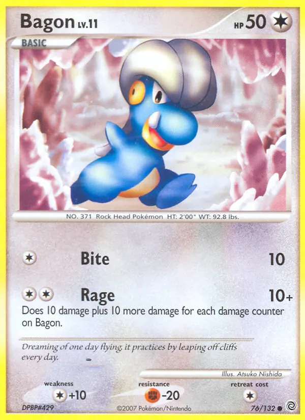 Bagon #76 – Secret Wonders card