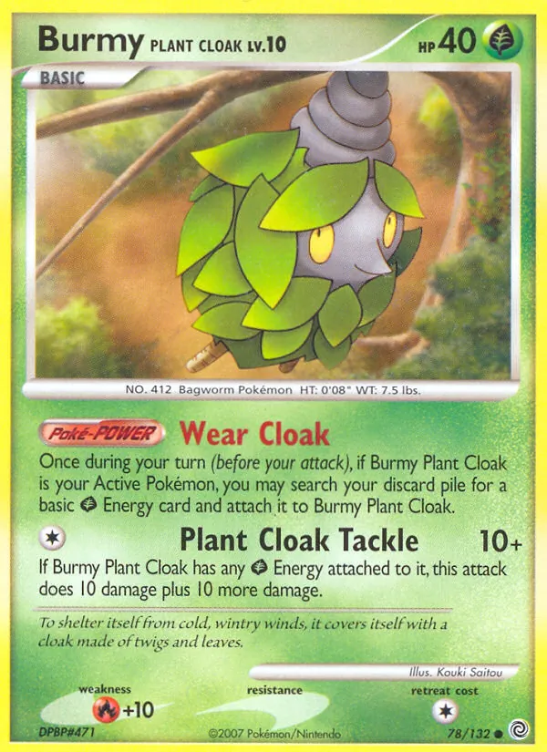 Burmy Plant Cloak #78 – Secret Wonders card