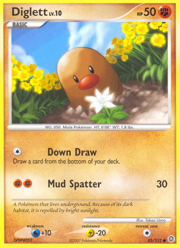 Diglett #85 – Secret Wonders card