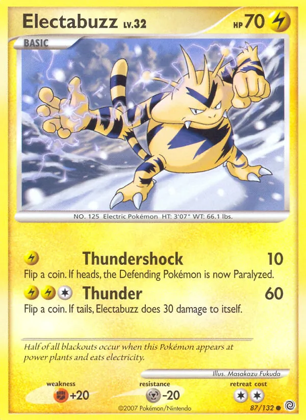 Electabuzz #87 – Secret Wonders card