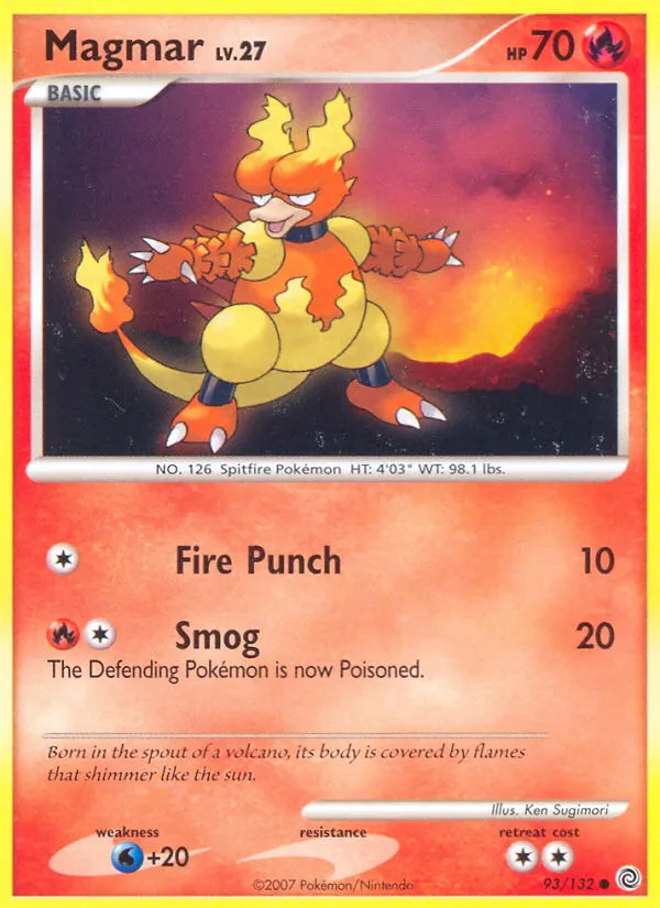 Magmar #93 – Secret Wonders card