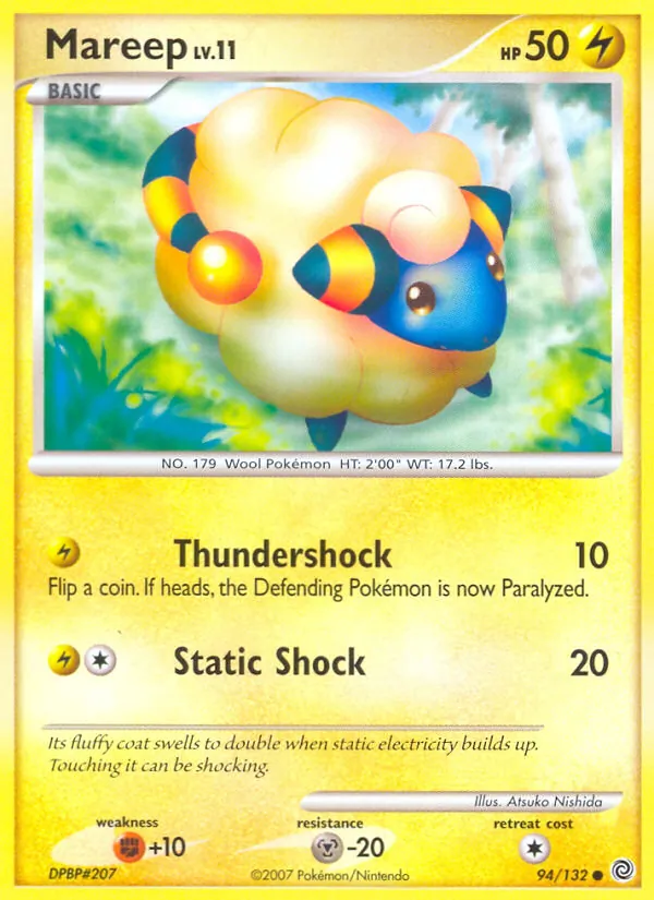 Mareep #94 – Secret Wonders card