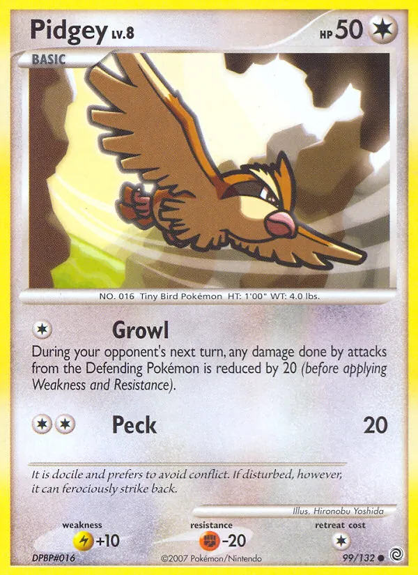 Pidgey #99 – Secret Wonders card
