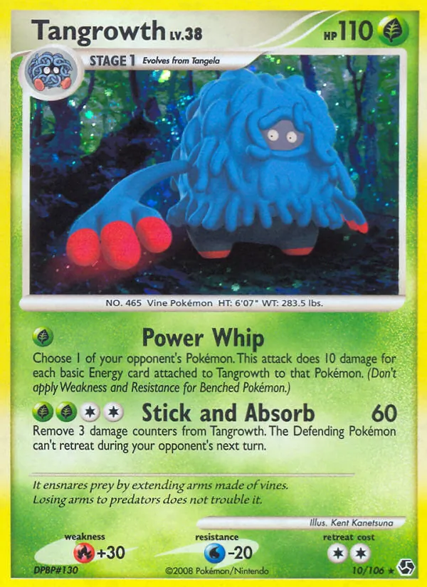 Tangrowth #10 – Great Encounters card
