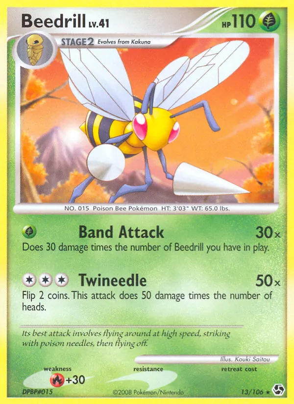 Beedrill #13 – Great Encounters card