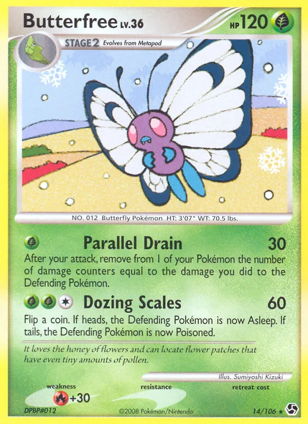 Butterfree #14 – Great Encounters card