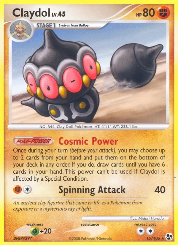 Claydol #15 – Great Encounters card
