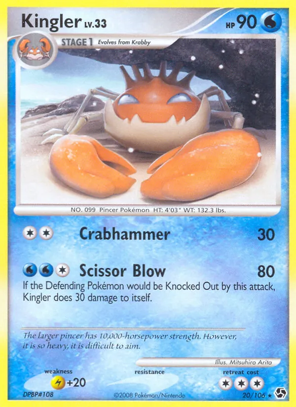 Kingler #20 – Great Encounters card