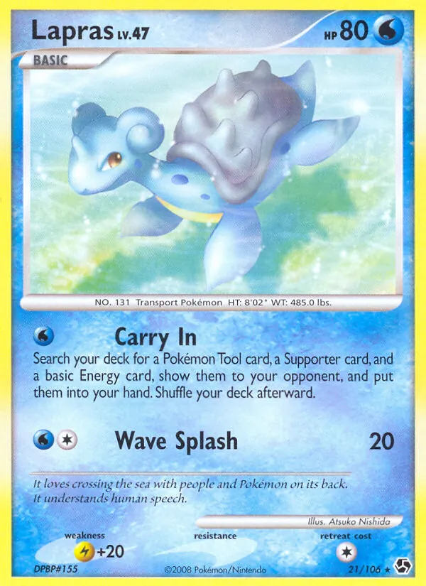 Lapras #21 – Great Encounters card