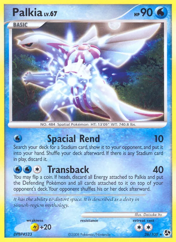 Palkia #26 – Great Encounters card