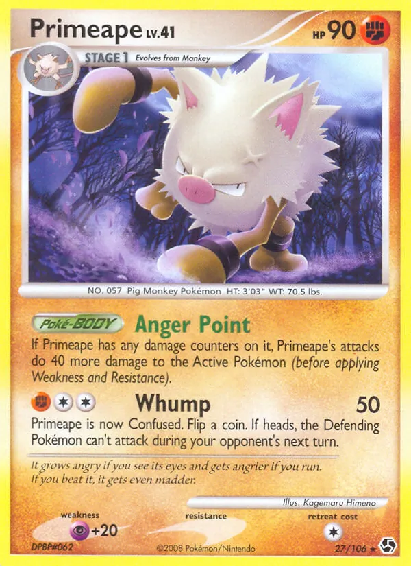 Primeape #27 – Great Encounters card