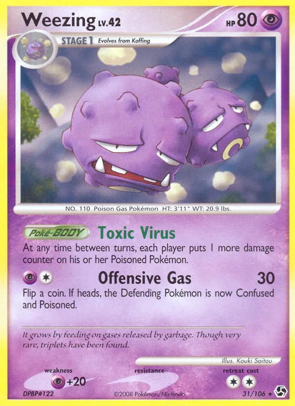 Weezing #31 – Great Encounters card