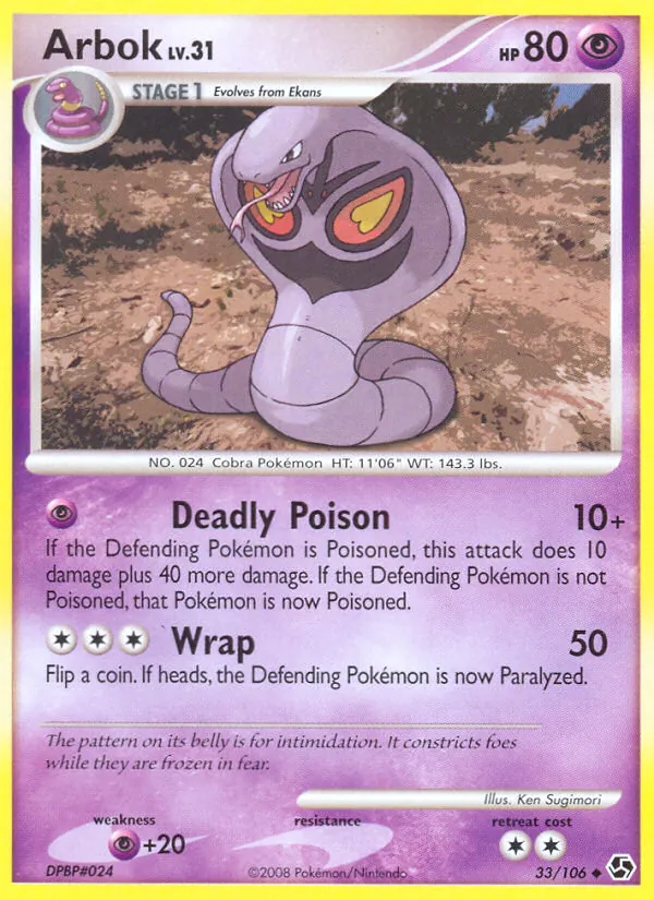 Arbok #33 – Great Encounters card