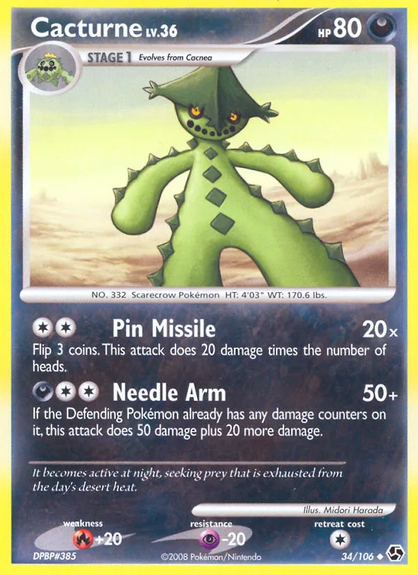 Cacturne #34 – Great Encounters card