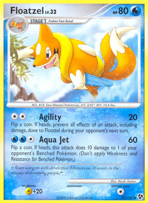 Floatzel #37 – Great Encounters card