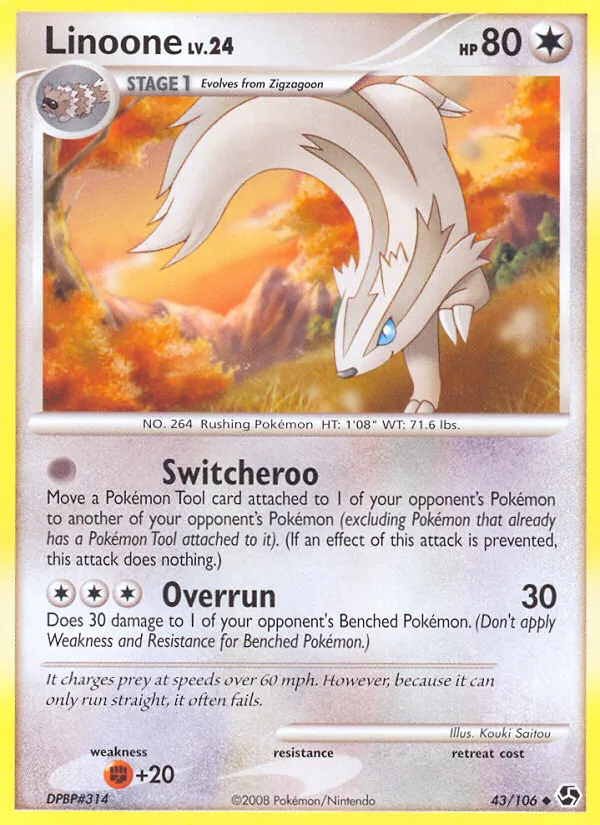 Linoone #43 – Great Encounters card