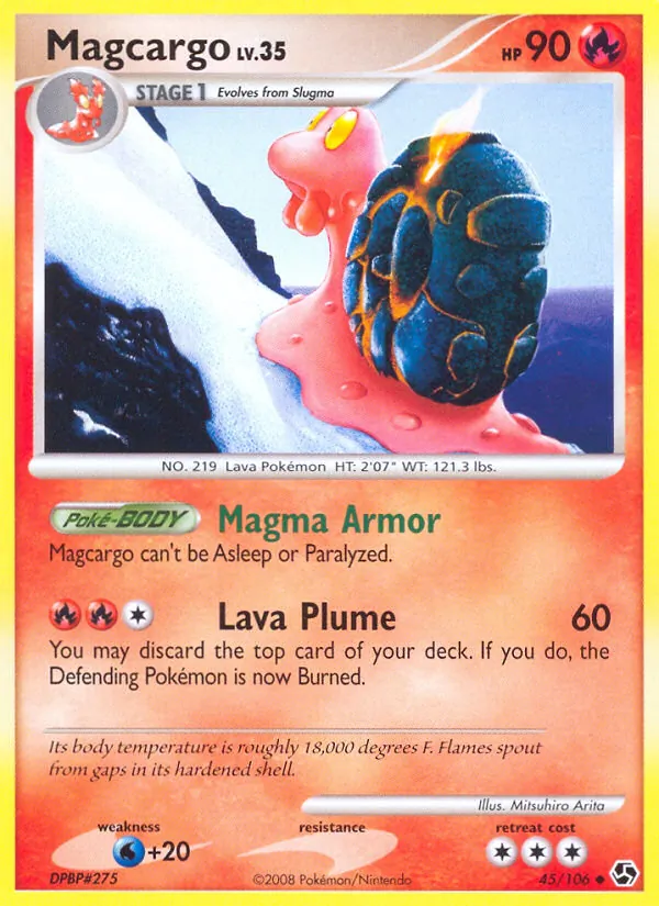 Magcargo #45 – Great Encounters card