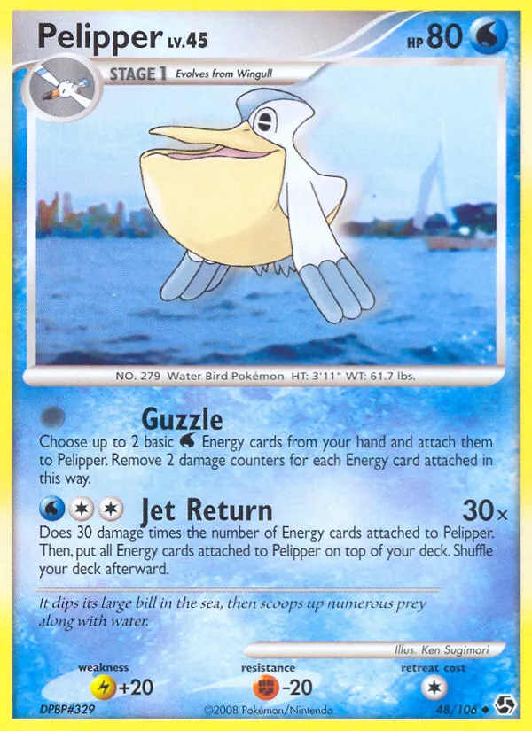 Pelipper #48 – Great Encounters card
