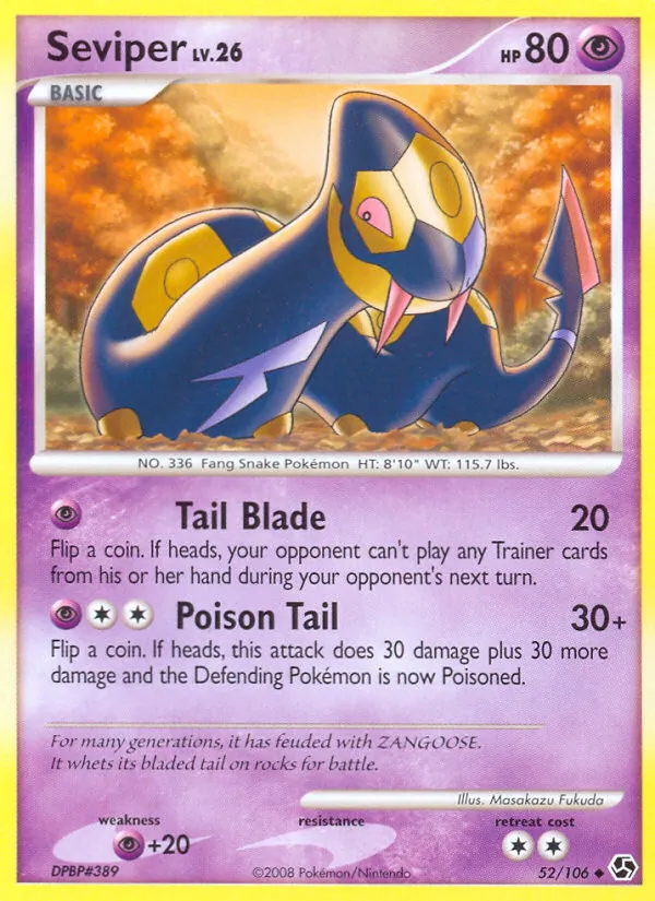 Seviper #52 – Great Encounters card