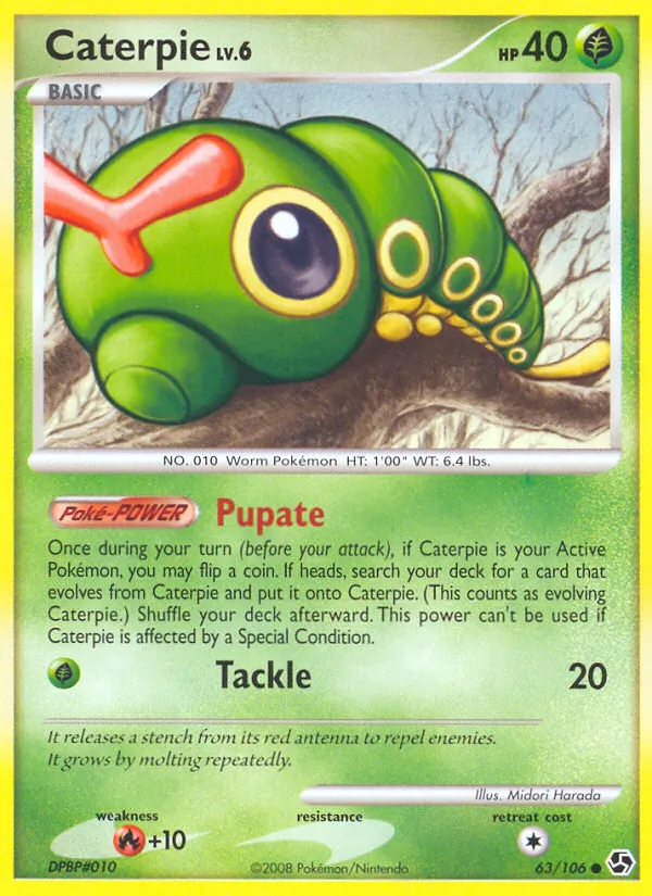 Caterpie #63 – Great Encounters card