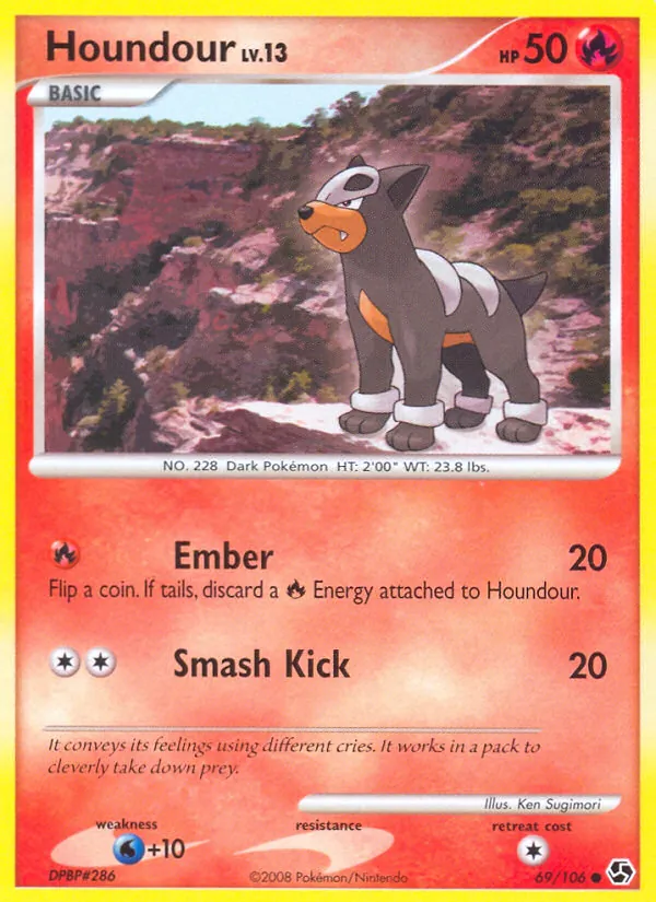 Houndour #69 – Great Encounters card