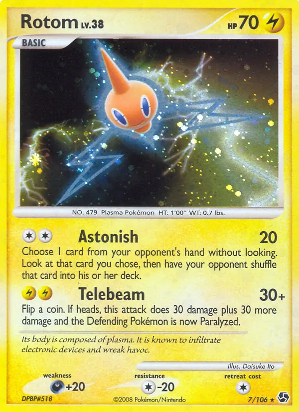 Rotom #7 – Great Encounters card