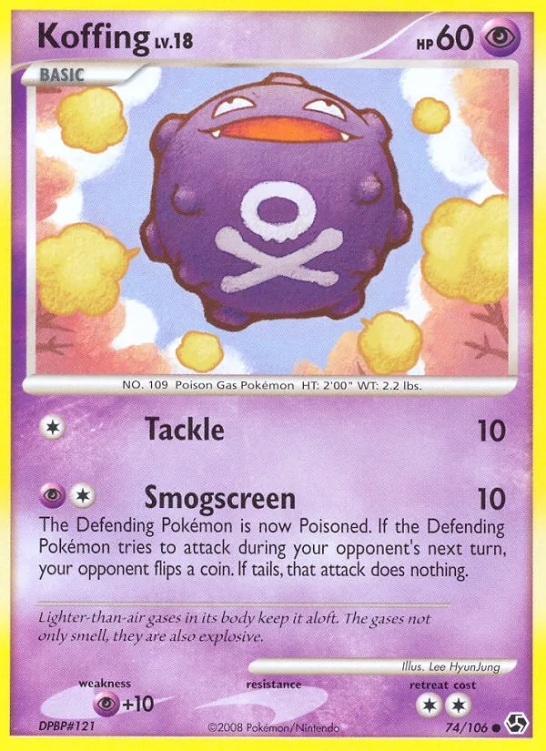 Koffing #74 – Great Encounters card