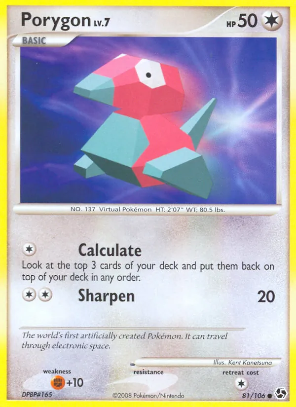 Porygon #81 – Great Encounters card