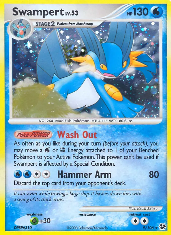 Swampert #9 – Great Encounters card