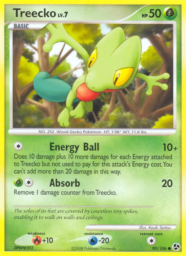 Treecko #90 – Great Encounters card