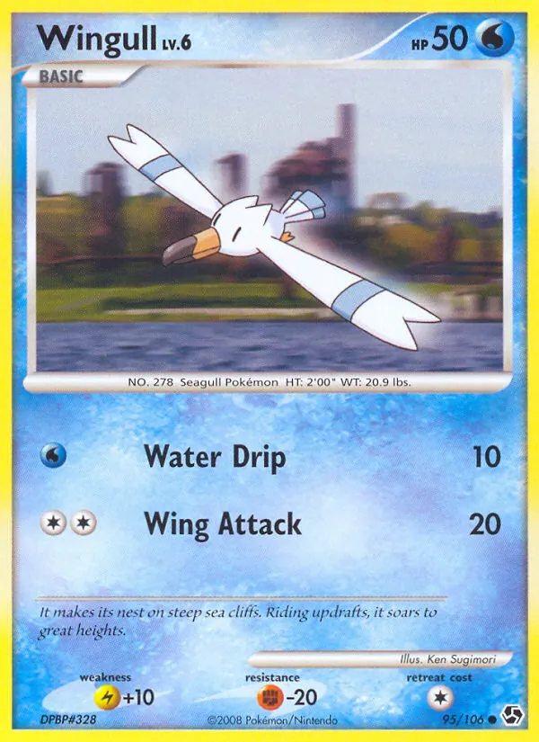 Wingull #95 – Great Encounters card