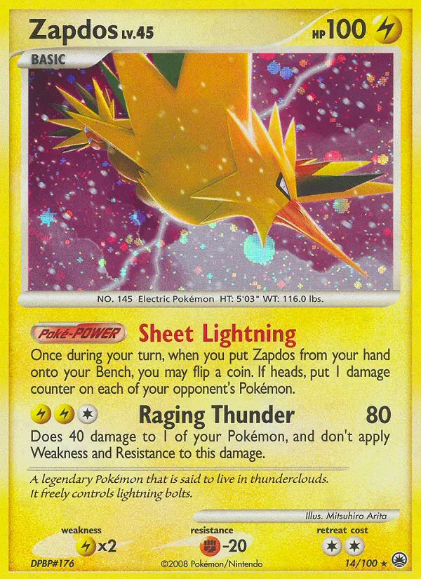 Zapdos #14 – Majestic Dawn card