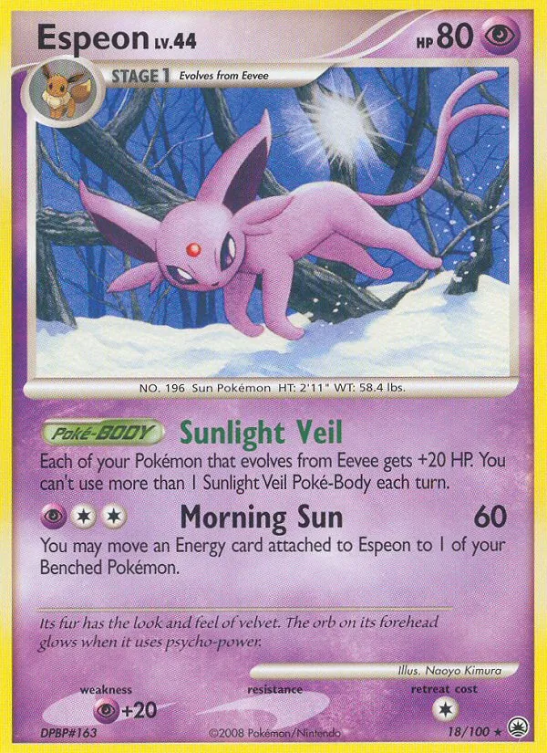Espeon #18 – Majestic Dawn card